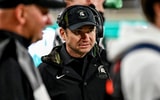 Michigan State's head coach Jonathan Smith looks on during the fourth quarter against Penn State on Saturday, Nov. 15, 2025, at Spartan Stadium in East Lansing. - Nick King, USA TODAY Sports
