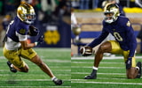 Notre Dame WRs Jordan Faison and Malachi Fields
