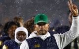 Notre Dame head coach Marcus Freeman Navy