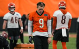 Bengals Joe Burrow (9) returns to practice on Monday November 10, 2025.
