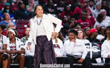 South Carolina women's basketball coach Dawn Staley during the Winthrop game on Nov. 19, 2025 (Katie Dugan | GamecockCentral.com)