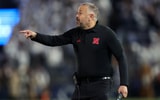 Nebraska football coach Matt Rhule against Penn State