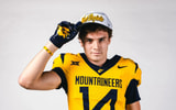 South Anchorage 2026 wide receiver Landon Drumm on his West Virginia official visit