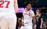 Rutgers Basketball guard Jamichael Davis versus Notre Dame in the 2025 Players Era