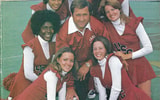 1975 South Carolina football media guide with head coach Jim Carlen and Gamecock cheerleaders (Jim Bradley/University of South Carolina)