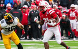 Nebraska football RB Emmett Johnson against Iowa