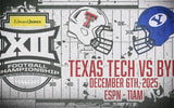 Texas Tech will take on BYU in the 2025 Big 12 Football Championship