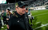 Michigan State's head coach Jonathan Smith leaves the field after the game against Penn State after the game on Saturday, Nov. 15, 2025, at Spartan Stadium in East Lansing. - Nick King, USA TODAY Sports