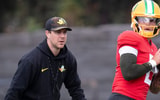 Will Stein during a 2024 practice at Oregon, via Ben Lonergan:The Register-Guard : USA TODAY NETWORK