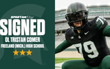 Michigan State 2026 offensive line signee Tristan Comer.