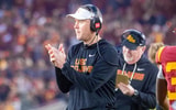 USC Trojans head coach Lincoln Riley reacts during a game against the UCLA Bruins
