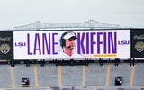 Lane Kiffin sign, LSU Tiger Stadium