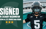 Michigan State 2026 three-star wide receiver signee Zachary Washington.