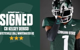 Michigan State 2026 three-star CB signee Kelsey "KJ" Deriso.