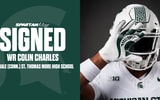 Michigan State 2026 WR signee Colin Charles.