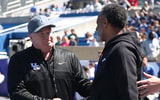 Mark Stoops (left) and Kenny Brooks - Dr. Michael Huang, Kentucky Sports Radio