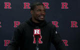 Rutgers Football safeties Vic Hall
