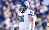 UConn Football offensive lineman Brady Wayburn