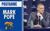 A frustrated Mark Pope discusses Kentucky's win over North Carolina Central