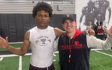 Josiah Walker with Texas Tech assistant coach Garret McGuire