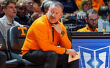Tennessee assistant coach Bryan Lentz during a NCAA basketball game between the Tennessee Volunteers and Tennessee State Tigers at Thompson-Boling Arena at Food City Center in Knoxville, Tenn., on Nov. 20, 2025.