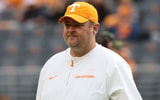 Nov 15, 2025; Knoxville, Tennessee, USA;  Tennessee Volunteers head coach Josh Heupel before the game against the New Mexico State Aggies at Neyland Stadium. Mandatory Credit: Randy Sartin-Imagn Images