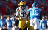 LSU offensive tackle Tyree Adams is expected to visit Kentucky, via Petre Thomas-Imagn Images