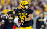 Arizona State QB Sam Leavitt vs. Houston, via Mark J. Rebilas-Imagn Images