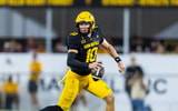 Oct 25, 2025; Tempe, Arizona, USA; Arizona State Sun Devils quarterback Sam Leavitt (10) against the Houston Cougars at Mountain America Stadium. Mandatory Credit: Mark J. Rebilas-Imagn Images