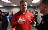 Louisville assistant coach Mark Ivey talked to the media on college football signing day. Feb. 6, 2019