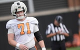 Tennessee offensive lineman Max Anderson (71) during Tennessee football preseason practice, in Knoxville, Tennessee, Aug. 5, 2025. © Caitie McMekin/News Sentinel / USA TODAY NETWORK via Imagn Images
