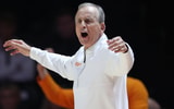 Jan 6, 2026; Knoxville, Tennessee, USA;  Tennessee Volunteers head coach Rick Barnes during the first half against the Texas Longhorns at Thompson-Boling Arena at Food City Center. Mandatory Credit: Randy Sartin-Imagn Images