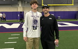 South Carolina quarterback target Hank Hendrix posing with Gamecock offensive coordinator Kendal Briles when Briles coached at TCU. Photo credit: @HankHendrix_3 on Twitter/X