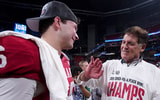 Mark Cuban with Indiana QB Fernando Mendoza