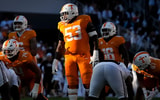 Tennessee offensive lineman Lance Heard (53) during a college football game between Tennessee and Mississippi State at Davis Wade Stadium in Starkville, Miss., on Sept. 27, 2025. (© Brianna Paciorka/News Sentinel / USA TODAY NETWORK via Imagn Images)