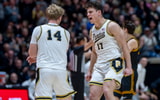 Purdue's Jack Benter and Omer Mayer