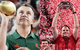 Miami HC Mario Cristobal, Indiana HC Curt Cignetti