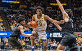 West Virginia forward Brenen Lorient