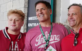 Mark Cuban at the CFP national championship game between Indiana and Miami