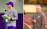 Left: Kentucky OC Joe Sloan (Photo: LSU Football) Right: Jay Bateman (Bonita Football)