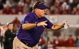 TCU Horned Frogs head coach Gary Patterson during the game against the Oklahoma Sooners at Gaylord Family-Oklahoma Memorial Stadium