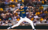 West Virginia pitcher Chase Meyer