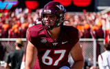 Virginia Tech offensive lineman Hannes Hammer