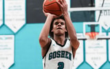 North Oldham High School eighth-grader Pierre Rondo (2) scored 29 points during the Mustang's 75-54 KHSAA season opener win over Ballard Monday night, December 1, 2025 in Goshen, Kentucky - Matt Stone/Courier Journal / USA TODAY NETWORK via Imagn Images
