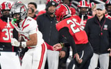Thompson's wide receiver Darion Moseley (3) carries against Opelika defensive back Jamel Griffin (25) during their AHSAA 7A Football State Championship game in Birmingham, Ala. on Wednesday December 3, 2025. © Mickey Welsh / Advertiser / USA TODAY NETWORK via Imagn Images