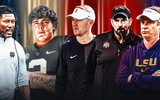 Lincoln Riley, Jared Curtis, Lane Kiffin, Marcus Freeman and Ryan Day afi