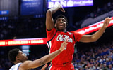 Kentucky SG Otega Oweh defends against Ole Miss at Rupp Arena, via Jordan Prather-Imagn Images
