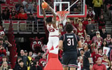 Former South Carolina post player Nick Pringle dunking against the Gamecocks. Photo credit: Nelson Chenault-Imagn Images