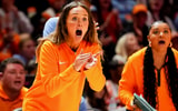 Tennessee coach Kim Caldwell during a women's college basketball game between the Lady Vols and Mississippi State held at Thompson-Boling Arena at Food City Center in Knoxville, Tenn., on Jan. 29, 2026.