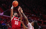 Nebraska basketball guard Jamarques Lawrence vs. Rutgers